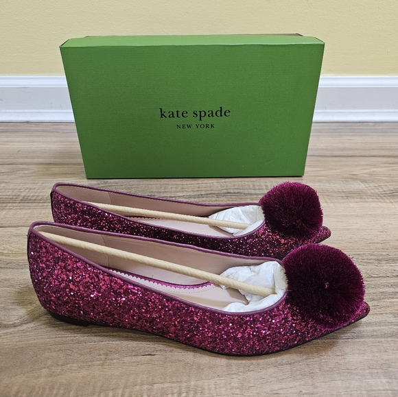 kate spade Shoes - Kate Spade New York Annie Pom Pom Flat